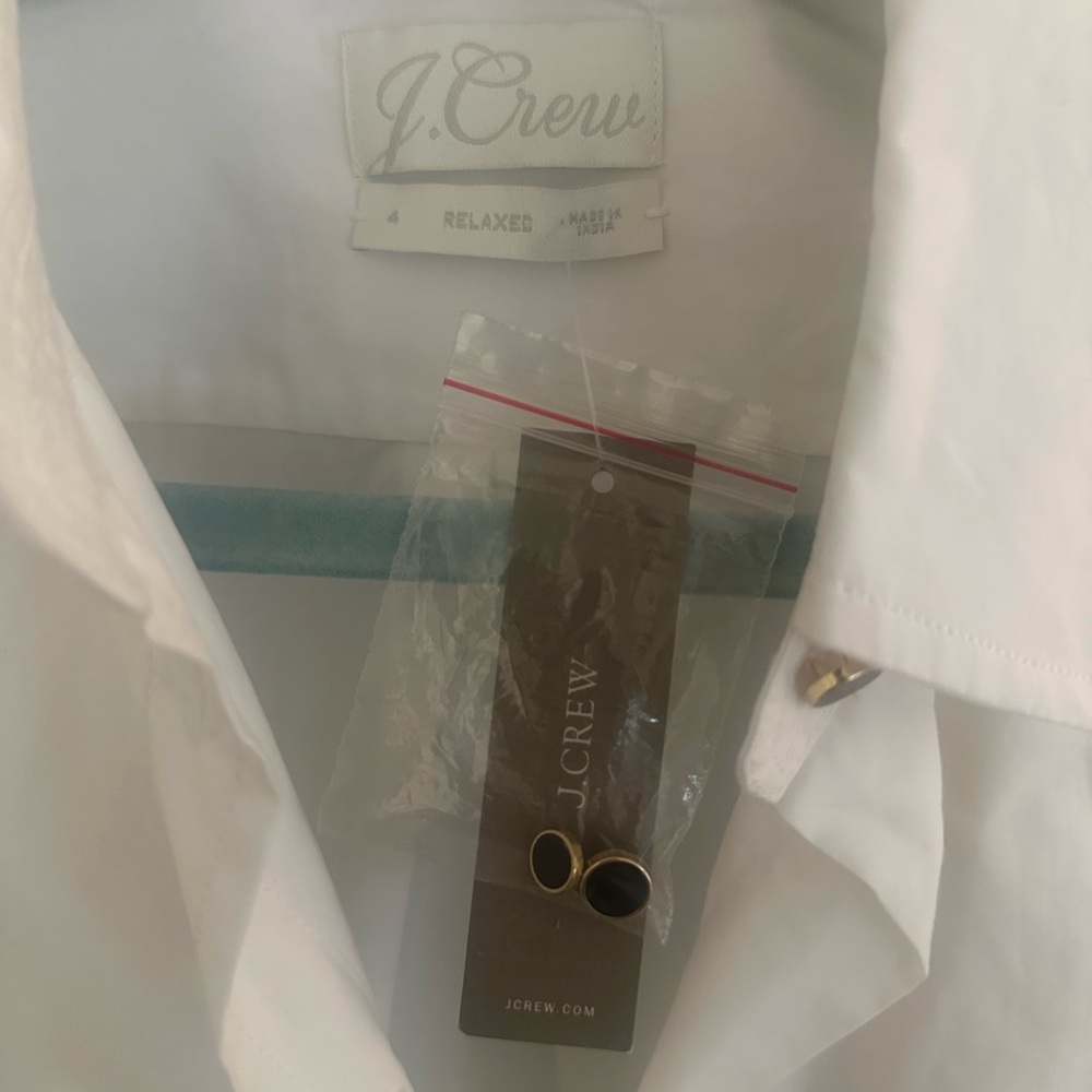 J. Crew White Button-Down Shirt - Picture 2 of 3